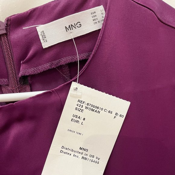 Mango Satin Dress | still with tag on - Picture 4 of 4